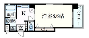 神戸駅 徒歩9分 2階の物件間取画像